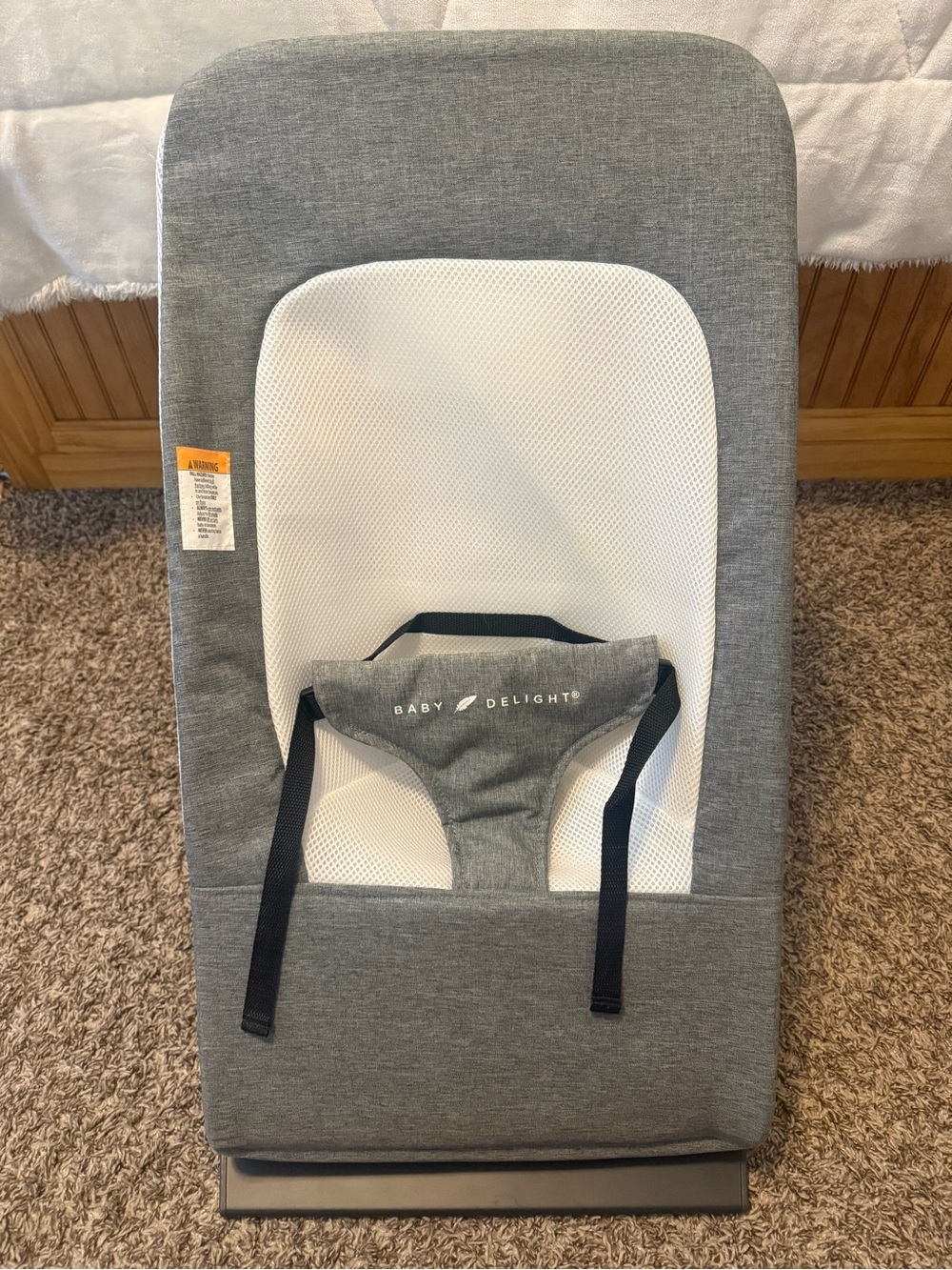 Gray Mesh Infant Bouncer Seat